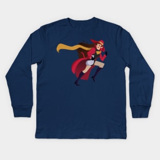 Carmen Sandiego Kids Long Sleeve T-Shirt